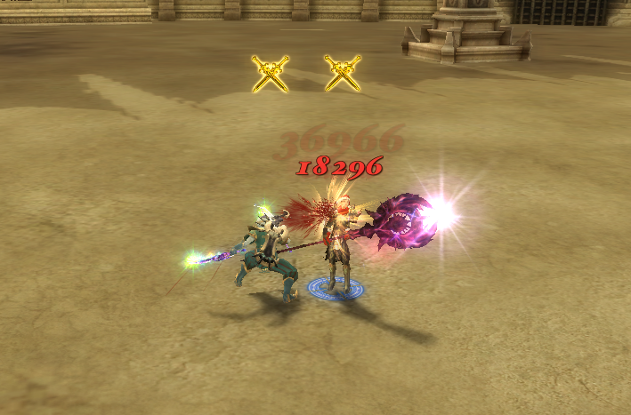 Players fighting anonymously in the Survival Arena